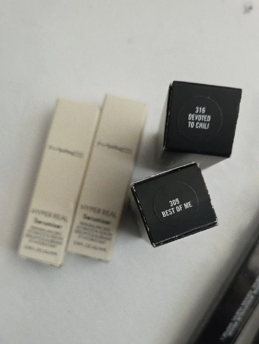 MAC Lip Collection - Black & Cream Packaging